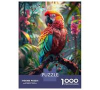 Rompecabezas De 1000 Piezas para Adultos Rompecabezas Colorful Jungle Parrot Rompecabezas para Adultos Juegos Relajantes Análisis Y Lógica Diversión En Casa Actividades, 52x38cm/1000pcs