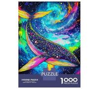 Rompecabezas De 1000 Piezas para Adultos Rompecabezas Cosmic Whale Colorful Nebula Rompecabezas para Adultos Juego De Ingenio Decoración del Hogar Juego Desafiante Regalos 70x50cm/1000pcs