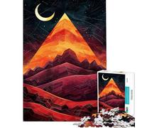 Rompecabezas de 1000 Piezas para Adultos Rompecabezas Crescent Dune Night Rompecabezas para Adolescentes Juego de ingenio una Obra de Arte Juego desafiante Regalos (tamaño 38x52cm)