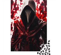 Rompecabezas de 1000 Piezas para Adultos: Rompecabezas Cuadrado Rojo Sangre con Sombras. Ideal para decoración del hogar y como Regalo navideño. Medidas: 38 x 26 cm / 1000 Piezas.