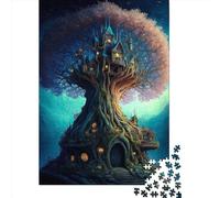 Rompecabezas de 1000 Piezas para Adultos, Rompecabezas Cuadrados creativos de Cuentos de Hadas, Rompecabezas de Papel para decoración del hogar, 38 x 26 cm / 1000 Piezas