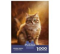 Rompecabezas De 1000 Piezas para Adultos Rompecabezas Cute and Beautiful Cat Rompecabezas Juegos Relajantes Ensamblaje De Patrones Diversión En Casa Actividades, 70x50cm/1000pcs