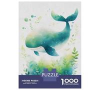 Rompecabezas De 1000 Piezas para Adultos Rompecabezas Cute Flying Whale Rompecabezas para Adultos Juegos Relajantes Análisis Y Lógica Diversión En Casa Actividades, 52x38cm/1000pcs