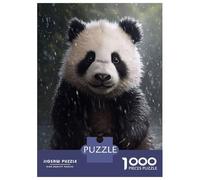 Rompecabezas De 1000 Piezas para Adultos Rompecabezas Cute Wet Panda Rompecabezas para Adultos Juegos Divertidos Desafío Difícil Cumpleaños 70x50cm/1000pcs