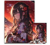 Rompecabezas de 1000 Piezas para Adultos, Rompecabezas de Anime de Chicas, Juegos educativos, fomenta el Amor en Pareja para Mayores de 14 años, 26x38cm