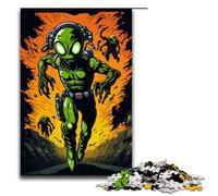 Rompecabezas de 1000 Piezas para Adultos, Rompecabezas de Ataque de Zombis alienígenas: un Juego desafiante, una Obra de Arte, Adecuado para Adolescentes de 14 años en adelante, 1000 Piezas