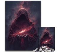 Rompecabezas de 1000 Piezas para Adultos, Rompecabezas de Caballero Misterioso, Juguetes educativos de Aprendizaje, Toda la Familia para Mayores de 14 años, 26x38cm