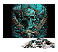 Rompecabezas de 1000 Piezas para Adultos, Rompecabezas de Calaveras, Juego de ingenio para Adolescentes, Fiestas, 50x75cm/19,68x29,52 Pulgadas.
