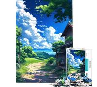 Rompecabezas de 1000 Piezas para Adultos Rompecabezas de Camino Rural para Adultos Juego práctico de análisis y lógica cumpleaños y Navidad (Tamaño 38x26cm)