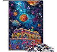 Rompecabezas de 1000 Piezas para Adultos, Rompecabezas de Camiones Coloridos, Hecho de cartón, Halloween, Navidad, Regalo de cumpleaños, 1000 Piezas(26x38cm)