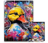 Rompecabezas de 1000 Piezas para Adultos, Rompecabezas de cartón con Grafiti de Pato, Rompecabezas de Alta dificultad para Adolescentes, 26x38cm/10,23x14,96 Pulgadas