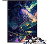 Rompecabezas de 1000 Piezas para Adultos, Rompecabezas de cartón con paisajes mágicos, tamaño 26x38cm, desafiante Rompecabezas, Actividad Familiar, decoración del hogar, Regalo navideño.