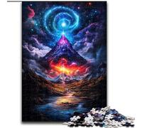 Rompecabezas de 1000 Piezas para Adultos, Rompecabezas de cartón de montaña Nevada del Universo, 26x38cm, Juego de desafío Mental para Adolescentes e interacción Familiar