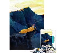 Rompecabezas de 1000 Piezas para Adultos Rompecabezas de Casas solitarias Rompecabezas para Adolescentes Juguetes antiestrés Actividades Divertidas para aliviar el estrés en casa (tamaño 38x52cm)