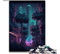 Rompecabezas de 1000 Piezas para Adultos, Rompecabezas de Ciudad de la Jungla para Adolescentes, Noche de Juegos en Familia, Idea de Regalo para estimular el Cerebro (tamaño: 50x75cm)
