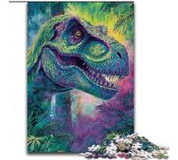 Rompecabezas de 1000 Piezas para Adultos,Rompecabezas de Dinosaurios imposibles para Adultos,26x38cm,para Adolescentes y familias,decoración Hacer tú Mismo y un desafío para el Cerebro