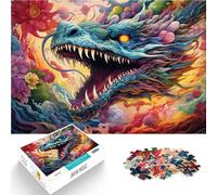 Rompecabezas de 1000 piezas para adultos, rompecabezas de dragón chino para actividades divertidas en casa, regalo de cumpleaños, regalos de viaje, 19.7 x 29.5 pulgadas