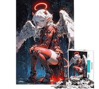 Rompecabezas de 1000 Piezas para Adultos Rompecabezas de dualidad angelical Juego de ingenio Rompecabezas de Rompecabezas Juego de construcción de Patrones Regalos para Amigos y Familiares (38x26cm)