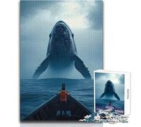 Rompecabezas de 1000 Piezas para Adultos, Rompecabezas de Encuentro con Ballenas en el mar, Juego desafiante, Juguetes, desafío difícil, Ideas de Regalo, tamaño 50x75cm