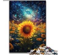 Rompecabezas de 1000 Piezas para Adultos, Rompecabezas de Estrellas de Girasol para Adultos, tamaño 26x38cm, Juego Interactivo Familiar, Regalo Artesanal con Ilustraciones Coloridas.