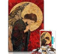 Rompecabezas de 1000 Piezas para Adultos, Rompecabezas de fantasía de Caballero ángel, Juguetes de Juego Cada Pieza es única Juego desafiante y Divertido para Toda la Familia (tamaño 75x50cm)