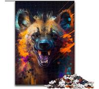 Rompecabezas de 1000 Piezas para Adultos, Rompecabezas de fantasía de hienas, desafiante Rompecabezas para Adolescentes, diversión Familiar (tamaño 26x38cm)