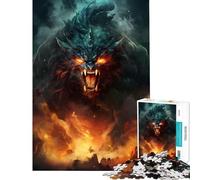 Rompecabezas de 1000 Piezas para Adultos Rompecabezas de fantasía Monstruo Jefe Final Juego práctico Juguete Juego Intelectual Obra de Arte Regalo de cumpleaños (tamaño 50x75cm)