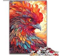 Rompecabezas de 1000 Piezas para Adultos. Rompecabezas de Gallo para Adultos, tamaño 50x75cm Adolescentes, unión Familiar, acertijos y decoración del hogar.