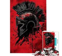 Rompecabezas de 1000 Piezas para Adultos Rompecabezas de gladiadores espartanos para Adultos Juegos relajantes Que mejoran la Memoria Regalos de cumpleaños y únicos (Tamaño 38x26cm)