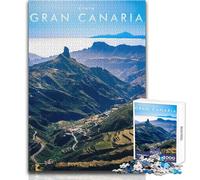 Rompecabezas de 1000 Piezas para Adultos, Rompecabezas de Gran Canaria, Juego desafiante, Juguetes, patrón, Montaje, Regalo de cumpleaños, tamaño 38x26cm