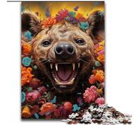 Rompecabezas de 1000 Piezas para Adultos. Rompecabezas de hienas para Adultos, tamaño 50x75cm. Actividades Divertidas en casa, Regalo de cumpleaños, Regalos de Viaje.