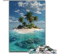 Rompecabezas de 1000 Piezas para Adultos, Rompecabezas de Isla turística de Madera para diversión de Adolescentes y familias, Navidad, tamaño 50x75cm