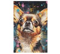 Rompecabezas de 1000 piezas para adultos, rompecabezas de juego, perro tabla de madera, gran regalo para niños (78×53cm)