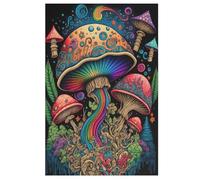 Rompecabezas de 1000 piezas para adultos, rompecabezas de juego, seta tabla de madera, gran regalo para niños (78×53cm)