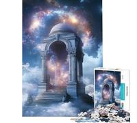 Rompecabezas de 1000 Piezas para Adultos Rompecabezas de la Antigua Puerta Celestial Juguetes de decoración para el hogar Decoración Perfecta cumpleaños y Navidad (38x26cm)