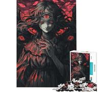 Rompecabezas de 1000 Piezas para Adultos Rompecabezas de la Mujer del Tercer Ojo Rompecabezas para Adolescentes Juego Familiar Carrera de Velocidad de Manos interacción Entre Padres e Hijos (38x52cm)