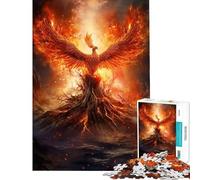 Rompecabezas de 1000 Piezas para Adultos Rompecabezas de la Resurrección del Fénix para Adultos Juegos relajantes Carrera de Velocidad Manual Gran Regalo para los Amantes de los Videojuegos (38x26cm)