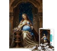 Rompecabezas de 1000 Piezas para Adultos Rompecabezas de la Virgen María Juego práctico Juguete Juego Intelectual Obra de Arte Regalo de cumpleaños (tamaño 38x26cm)
