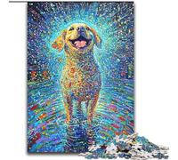 Rompecabezas de 1000 Piezas para Adultos Rompecabezas de Labrador Feliz para Adultos, 26x38cm Un desafío para Adolescentes, diversión para la Noche de Juegos en Familia