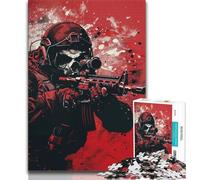 Rompecabezas de 1000 Piezas para Adultos, Rompecabezas de Las Fuerzas Especiales, decoración artística de Pared y Regalo de cumpleaños para Amigos y Oficina (tamaño 38x26cm)