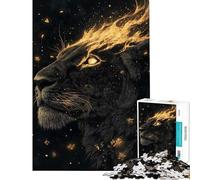 Rompecabezas de 1000 Piezas para Adultos Rompecabezas de Leona ardiente para Adultos Juegos relajantes Regalos para Mujeres interacción Entre Padres e Hijos (tamaño 50x75cm)