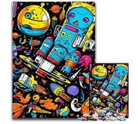 Rompecabezas de 1000 Piezas para Adultos, Rompecabezas de Madera de Planetas galácticos, Juego Interactivo Familiar, Regalo Artesanal con Ilustraciones Coloridas, 50x75cm/19,68x29,52 Pulgadas
