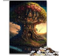 Rompecabezas de 1000 Piezas para Adultos, Rompecabezas de Madera del Reino de los Cuentos de Hadas, un Regalo Ideal para Navidad o cumpleaños, tamaño 50x75cm