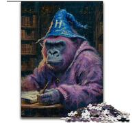 Rompecabezas de 1000 Piezas para Adultos, Rompecabezas de Mago Gorila, Rompecabezas Educativo, decoración artística para el hogar y la Oficina, Mayores de 14 años, 50x75cm