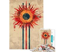 Rompecabezas de 1000 Piezas para Adultos Rompecabezas de Mirada penetrante para Adultos Juego práctico de Corte de precisión diversión en casa (tamaño 38x52cm)