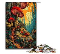 Rompecabezas de 1000 Piezas para Adultos Rompecabezas de Mundo de Hongos fantásticos Juguetes de Entretenimiento Familiar decoración única para el hogar y Regalos 1000 Piezas