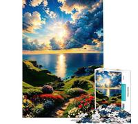 Rompecabezas de 1000 Piezas para Adultos Rompecabezas de paisajes Naturales Juego práctico para Adultos decoración del hogar Regalo de cumpleaños (tamaño 38x26cm)