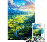 Rompecabezas de 1000 Piezas para Adultos Rompecabezas de paisajes Naturales Juego práctico para Adultos decoración del hogar Regalo de cumpleaños (tamaño 50x75cm)