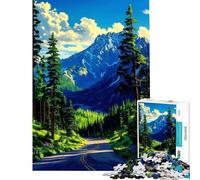 Rompecabezas de 1000 Piezas para Adultos Rompecabezas de paisajes Naturales Juego práctico para Adultos decoración del hogar Regalo de cumpleaños (tamaño 38x52cm)