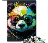 Rompecabezas de 1000 Piezas para Adultos. Rompecabezas de Panda de fantasía para Adultos, tamaño 50x75cm Adolescentes, unión Familiar, acertijos y Regalo de decoración del hogar DIY.